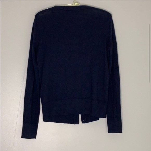 Kate Spade Navy Pearl Embellished Cardigan sweater small women’s top - Picture 6 of 8